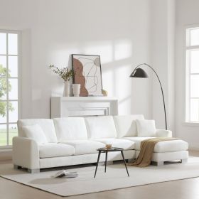 [VIDEO provided] [New] 119*55" Modern Oversized Sectional Sofa,L-shaped Luxury Couch Set with 2 Free pillows