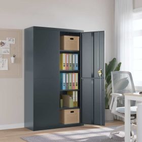 File Cabinet Anthracite 41.3"x15.7"x70.9" Steel