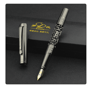 Premium metal luxury fountain pen (Color: Black)